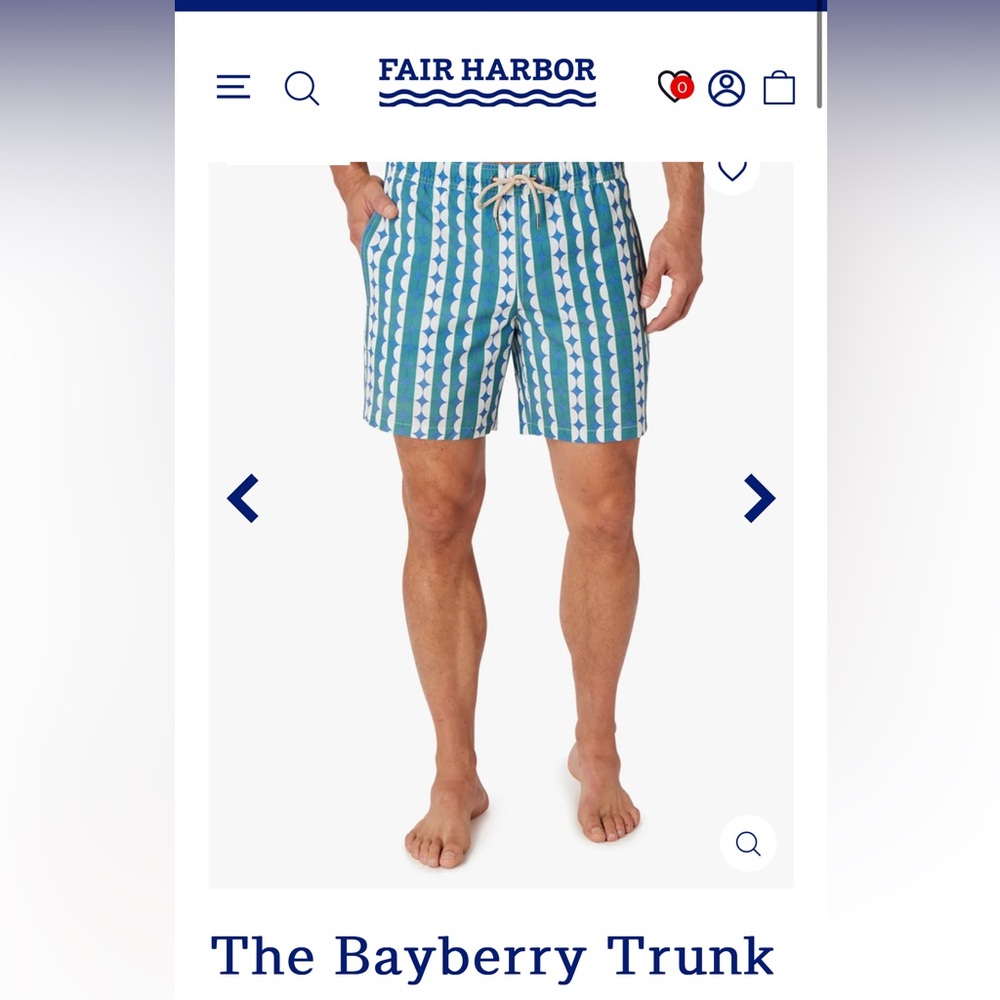Fair Harbor, The Bayberry Trunk, NWT, Size Large